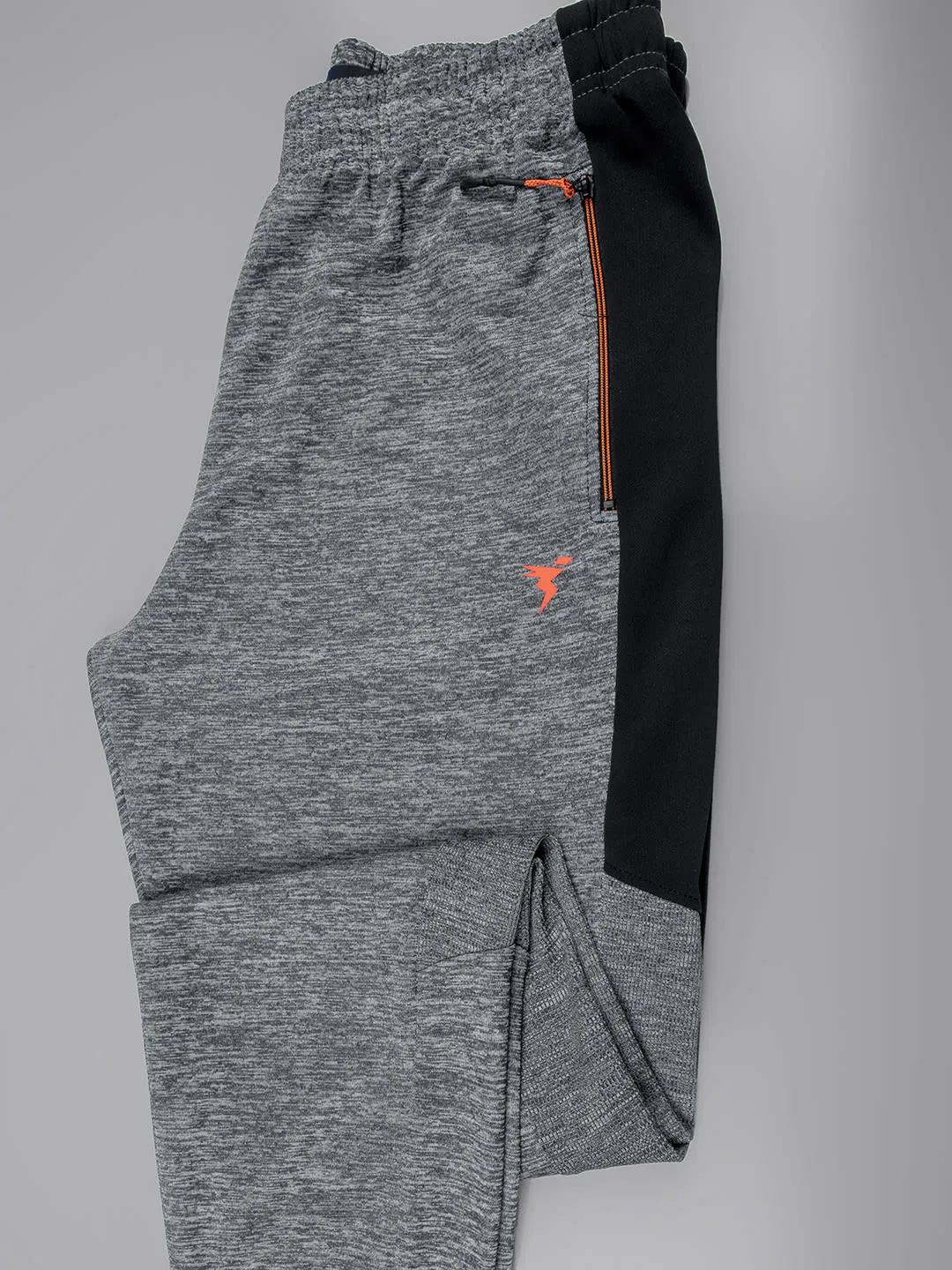 Technosport Men's Self Design Melange Active Quick Dry Running Joggers