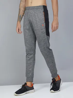 Technosport Men's Self Design Melange Active Quick Dry Running Joggers