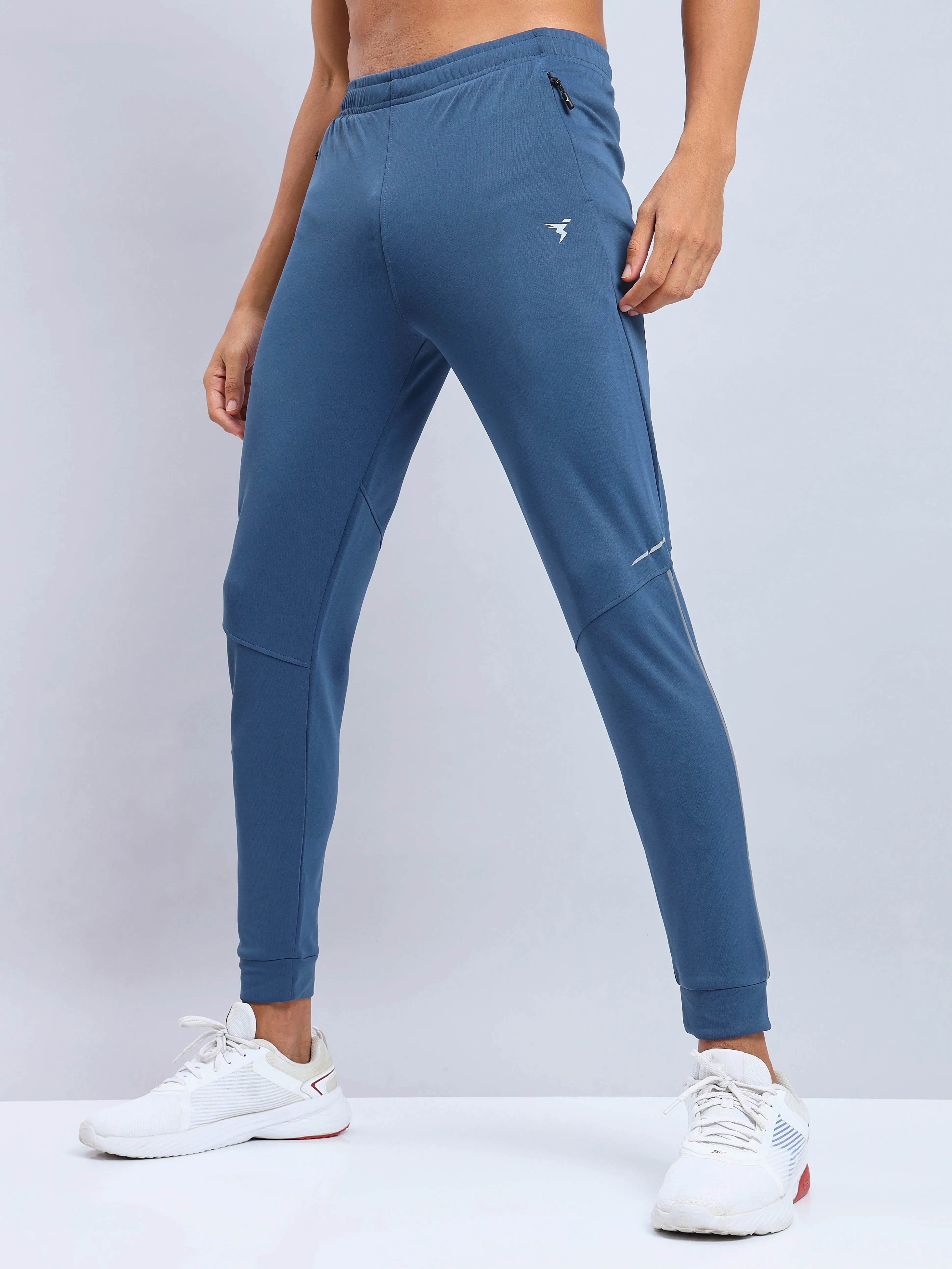 Technosport Men's Solid Active Quick Dry Running Trackpant