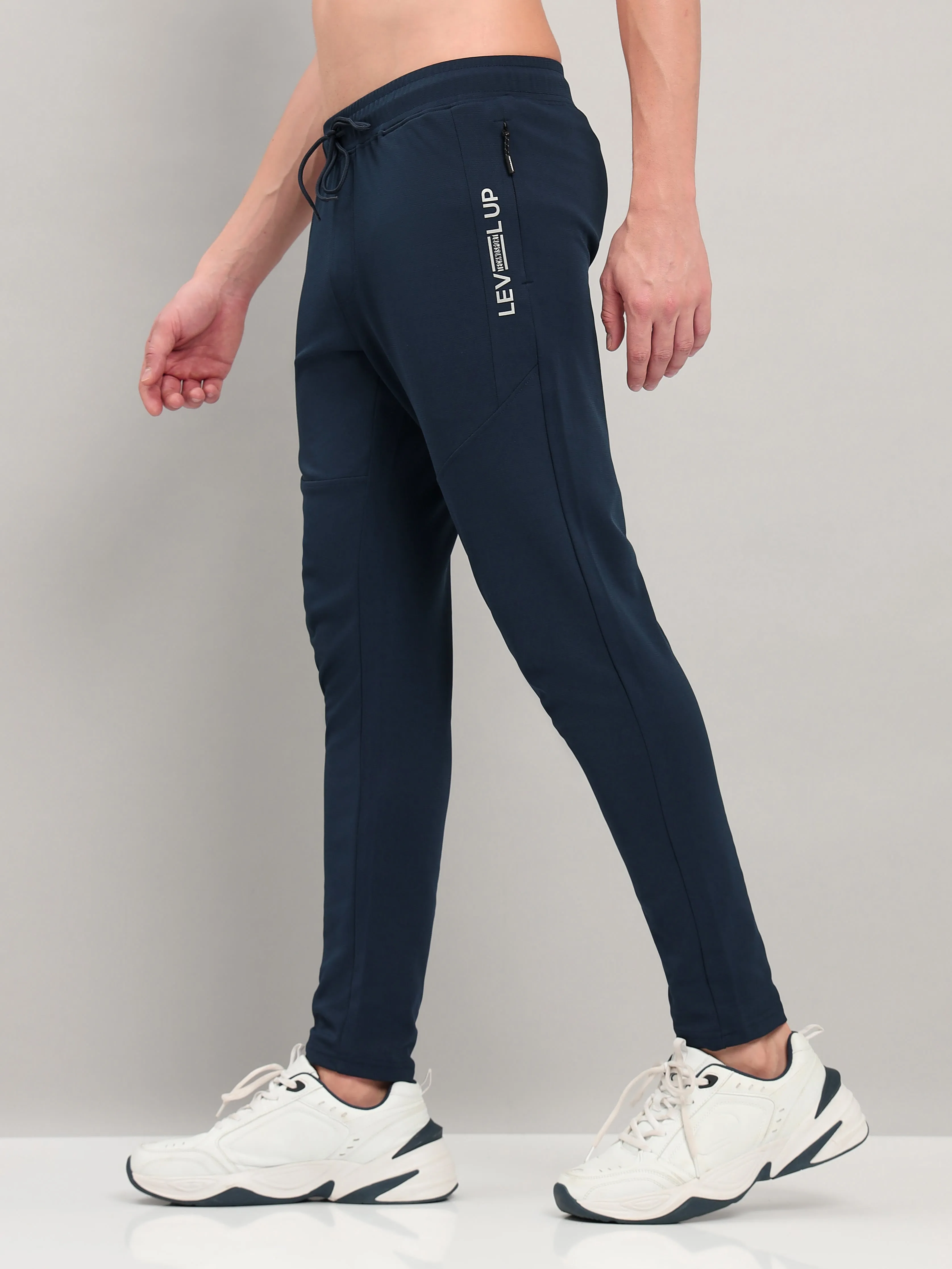 Technosport Men's Solid Active Quick Dry Running Trackpant