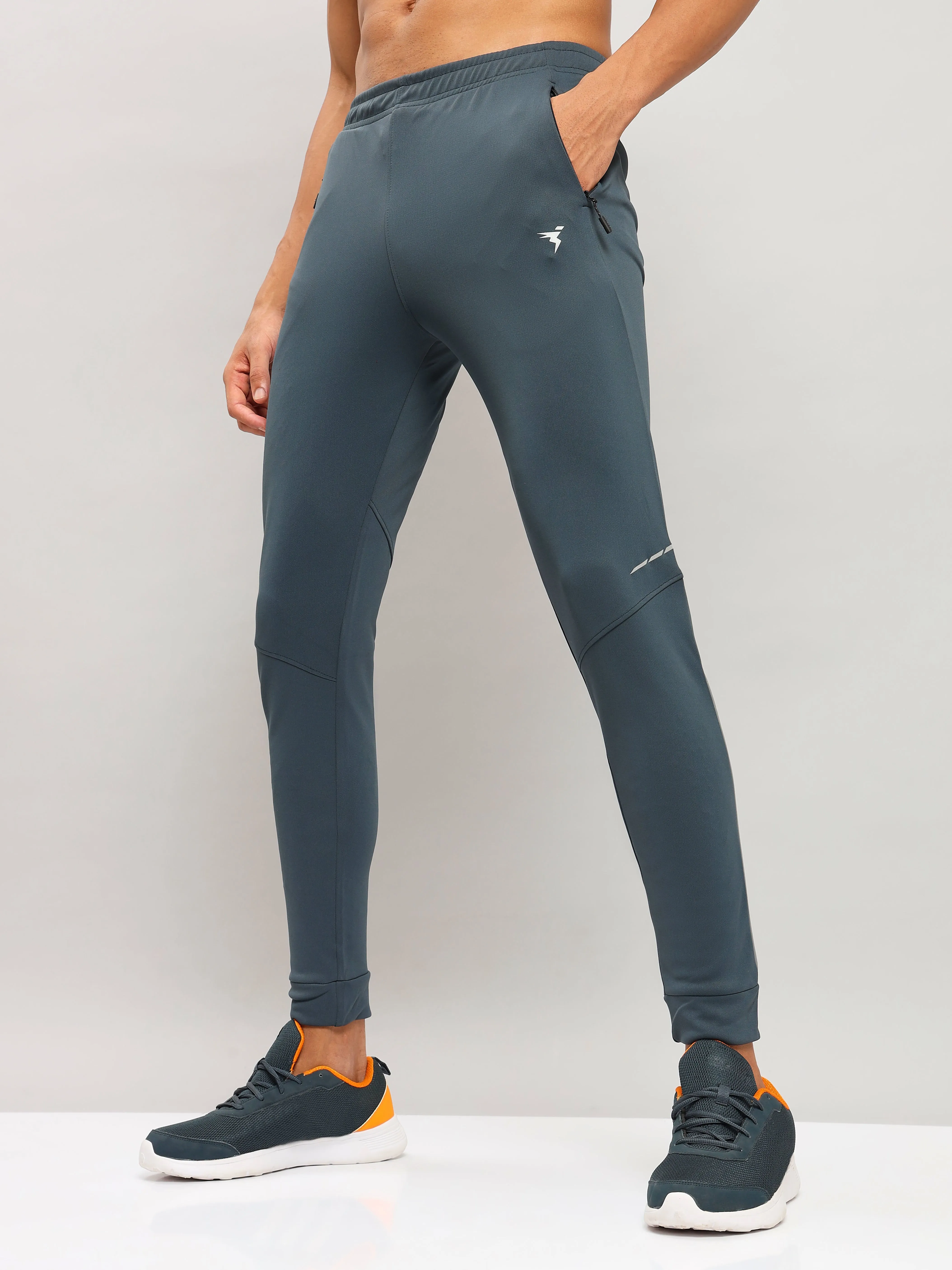 Technosport Men's Solid Active Quick Dry Running Trackpant