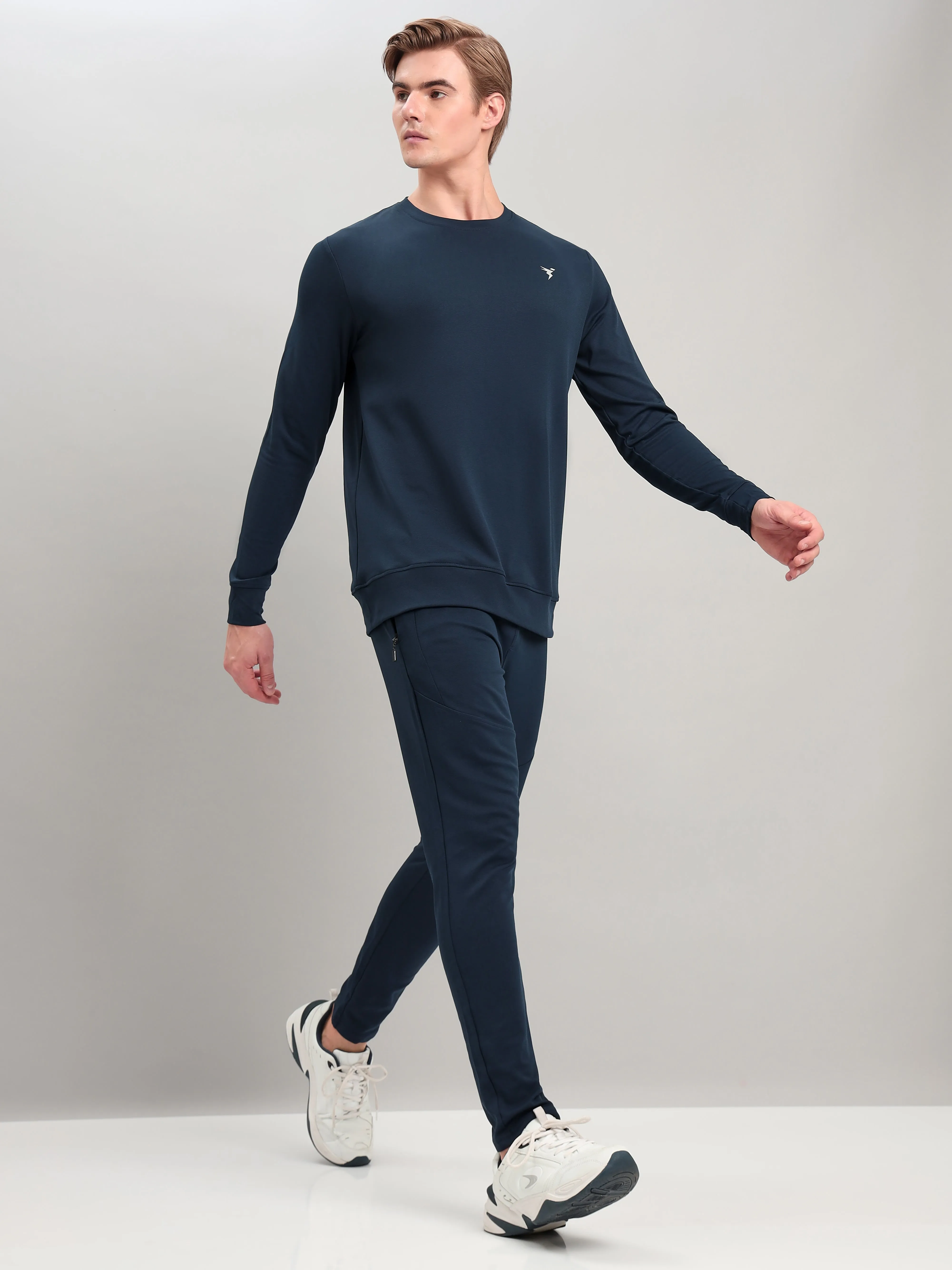 Technosport Men's Solid Active Quick Dry Running Trackpant