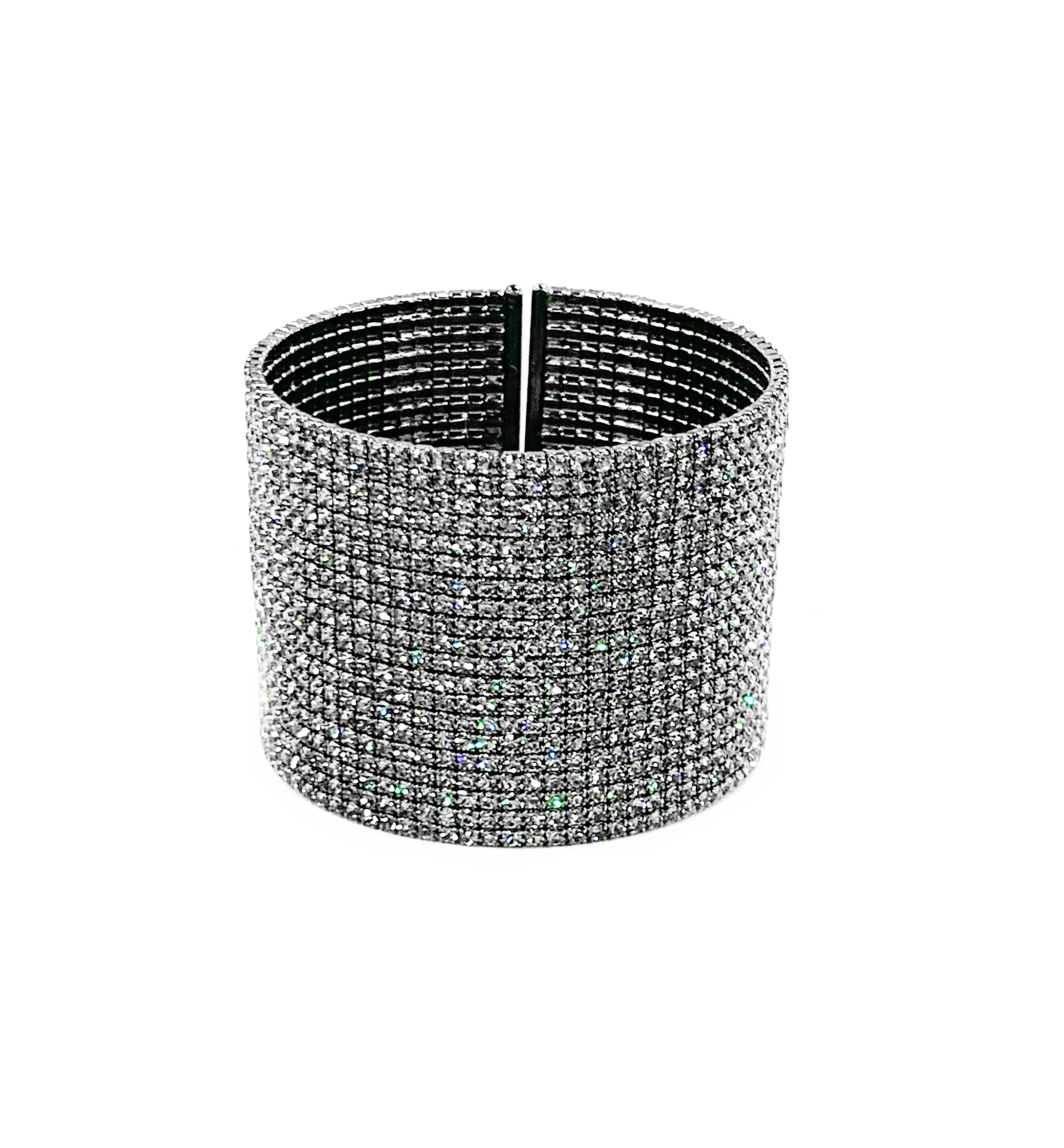 Theia Pewter CZ Bangle Gunmetal