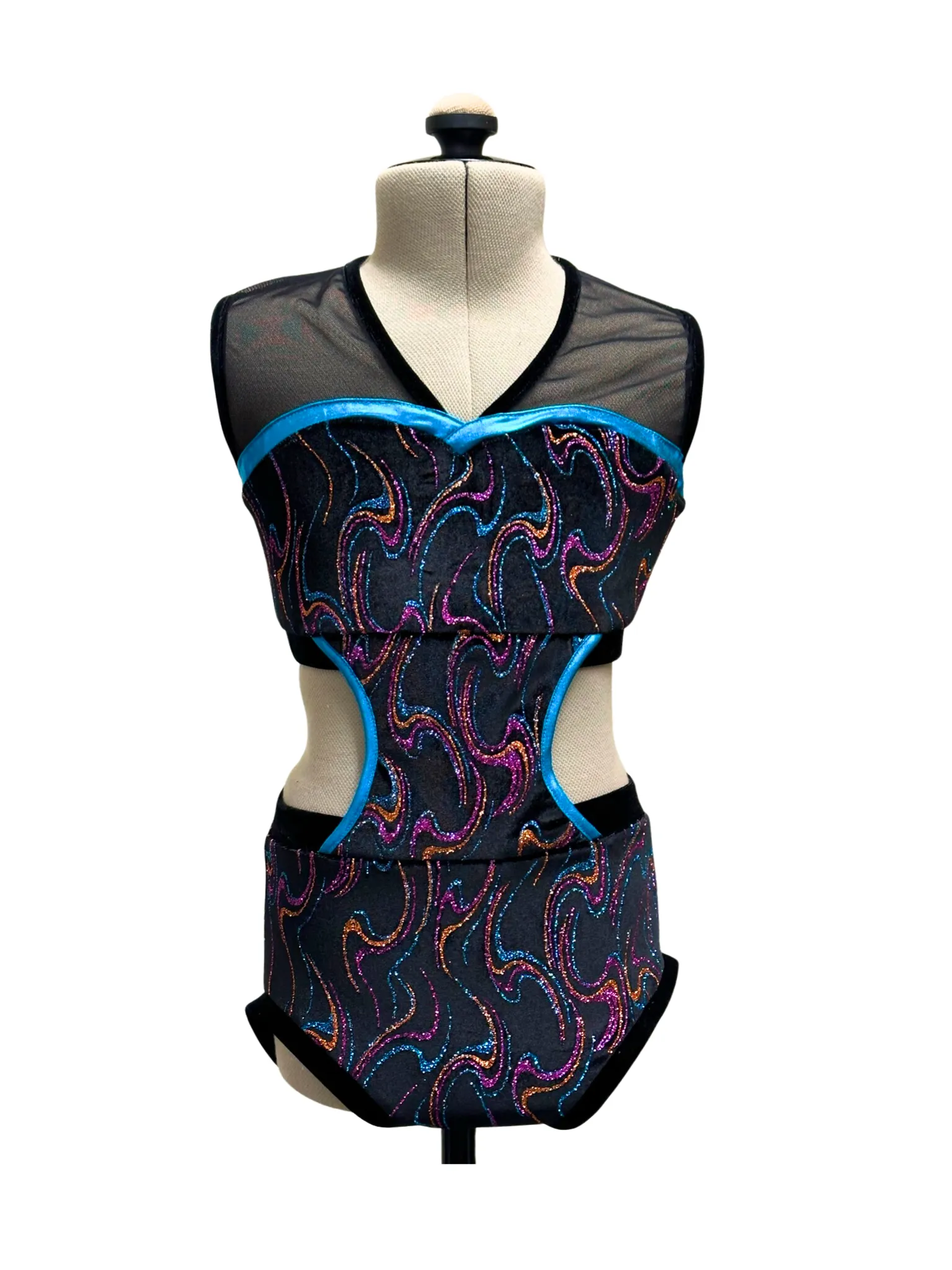 Triple Delight Bodysuit - Black