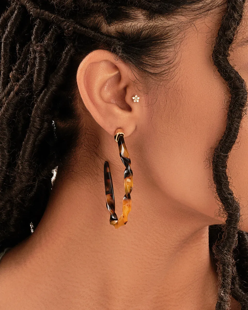 Twist Resin Hoops