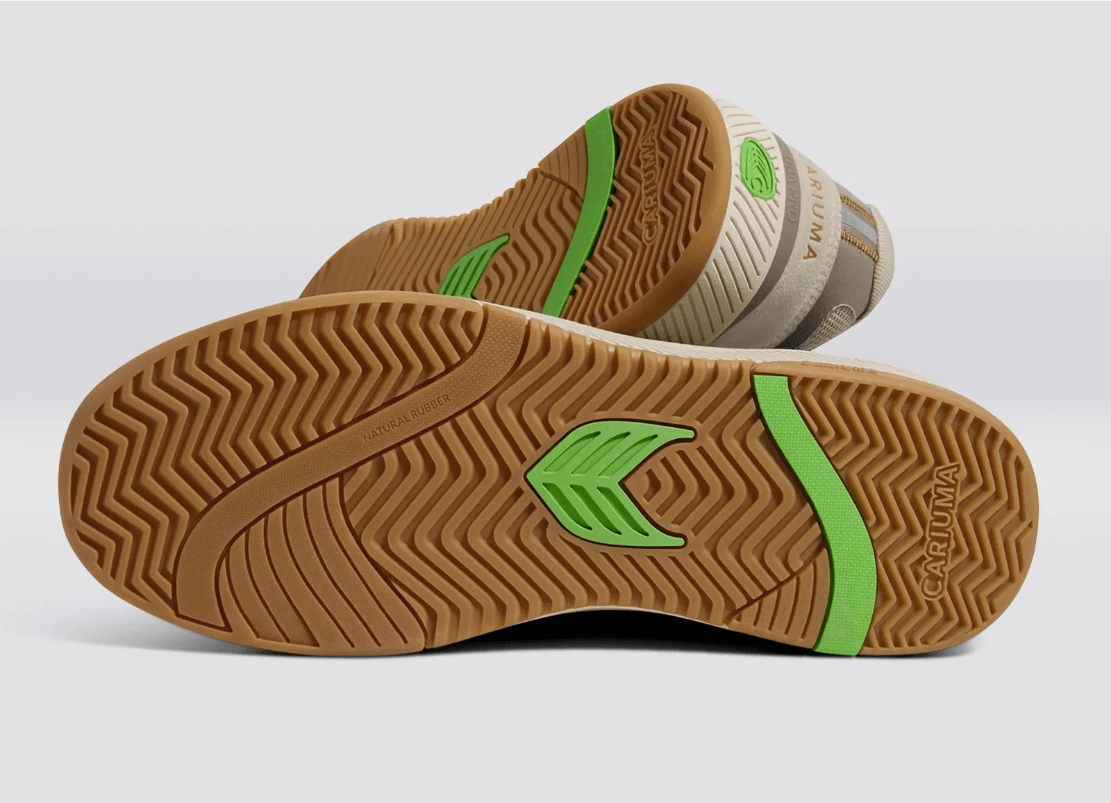 UBA PRO Plaza Taupe Suede and Mesh Almond Milk Logo Sneaker Men