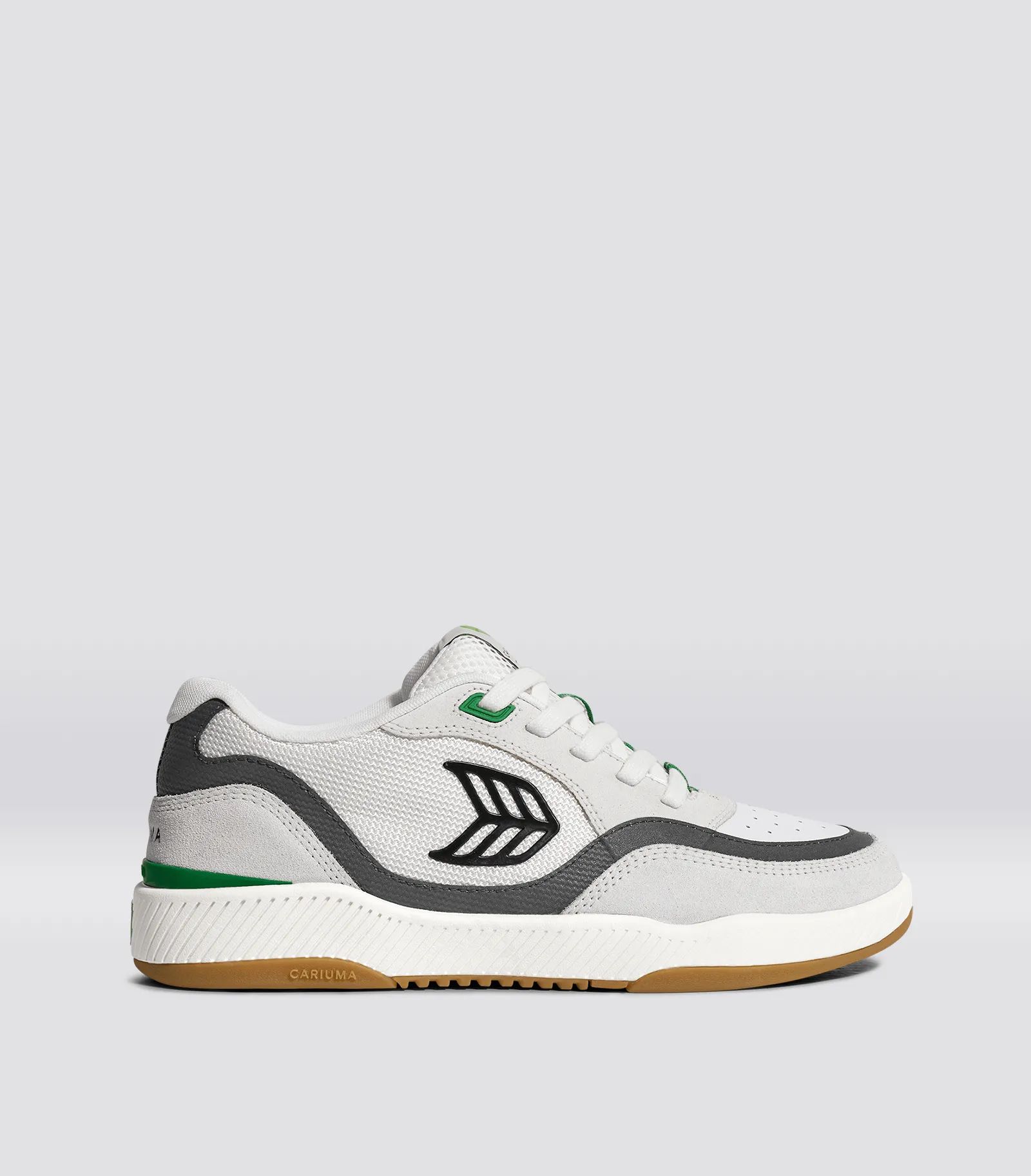 UBA PRO Smoke White Suede Off-White Mesh Black Logo Green Sneaker Men