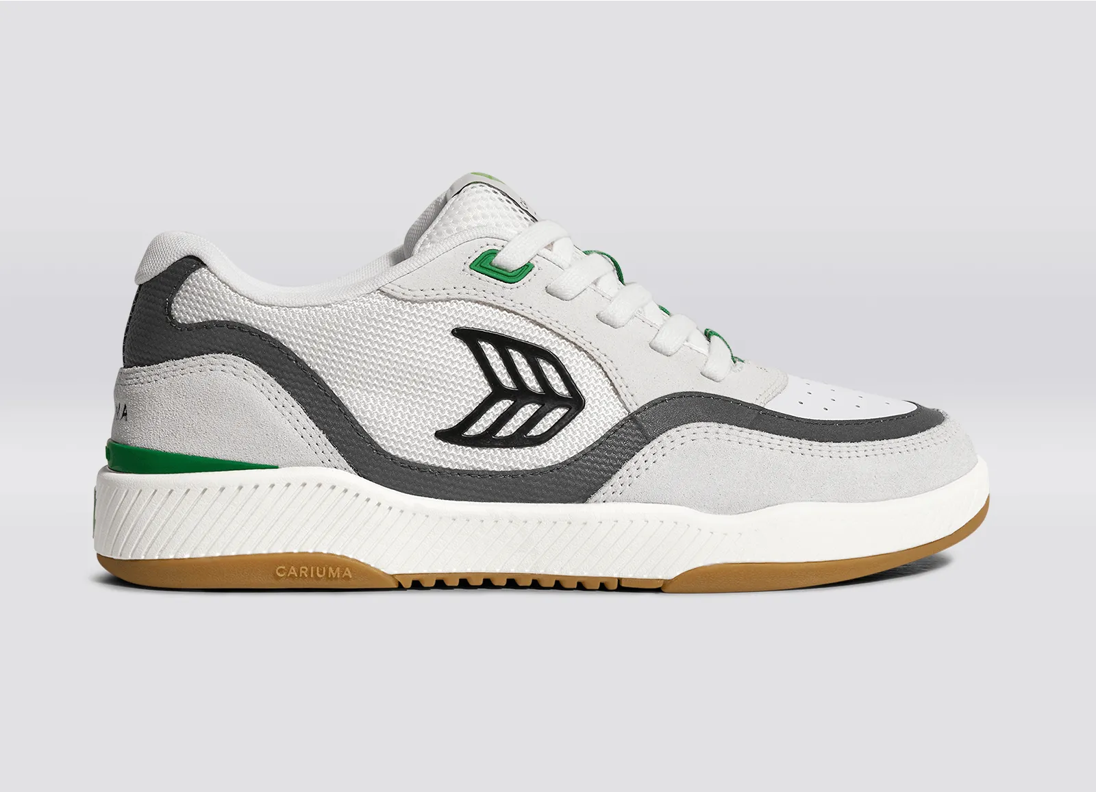 UBA PRO Smoke White Suede Off-White Mesh Black Logo Green Sneaker Men