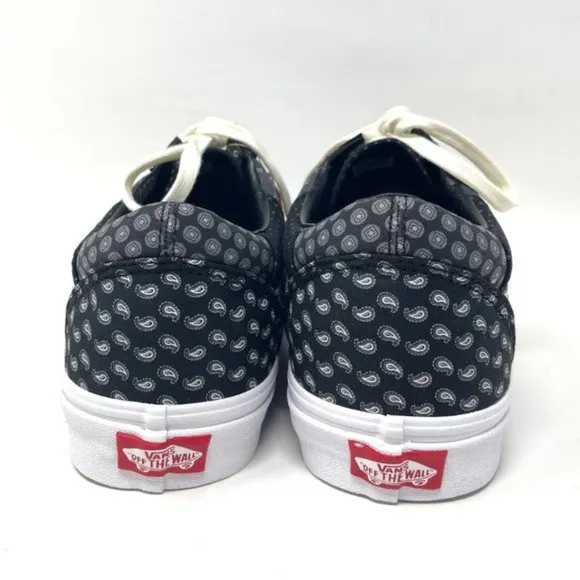 Vans Old Skool Black Womens Size Low Top Skateboarding White Canvas VN0A3WKT9XJ