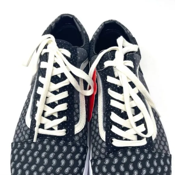 Vans Old Skool Black Womens Size Low Top Skateboarding White Canvas VN0A3WKT9XJ