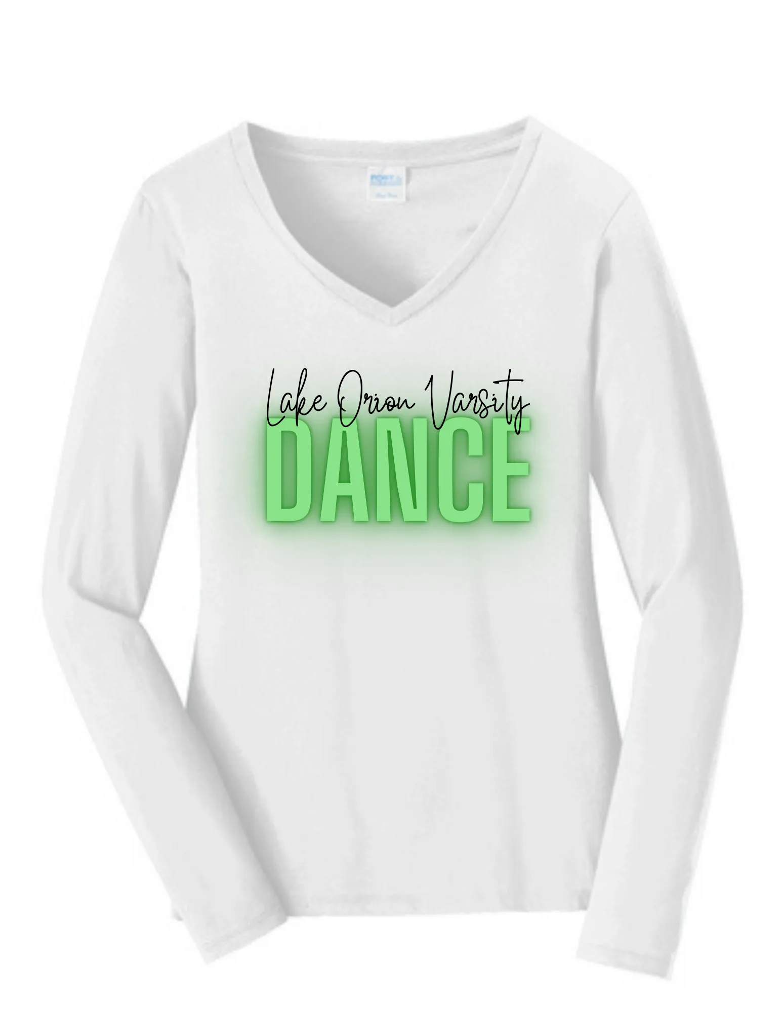 Varsity Team Ladies Long Seeve Fan Favorite V-Neck T (Copy)
