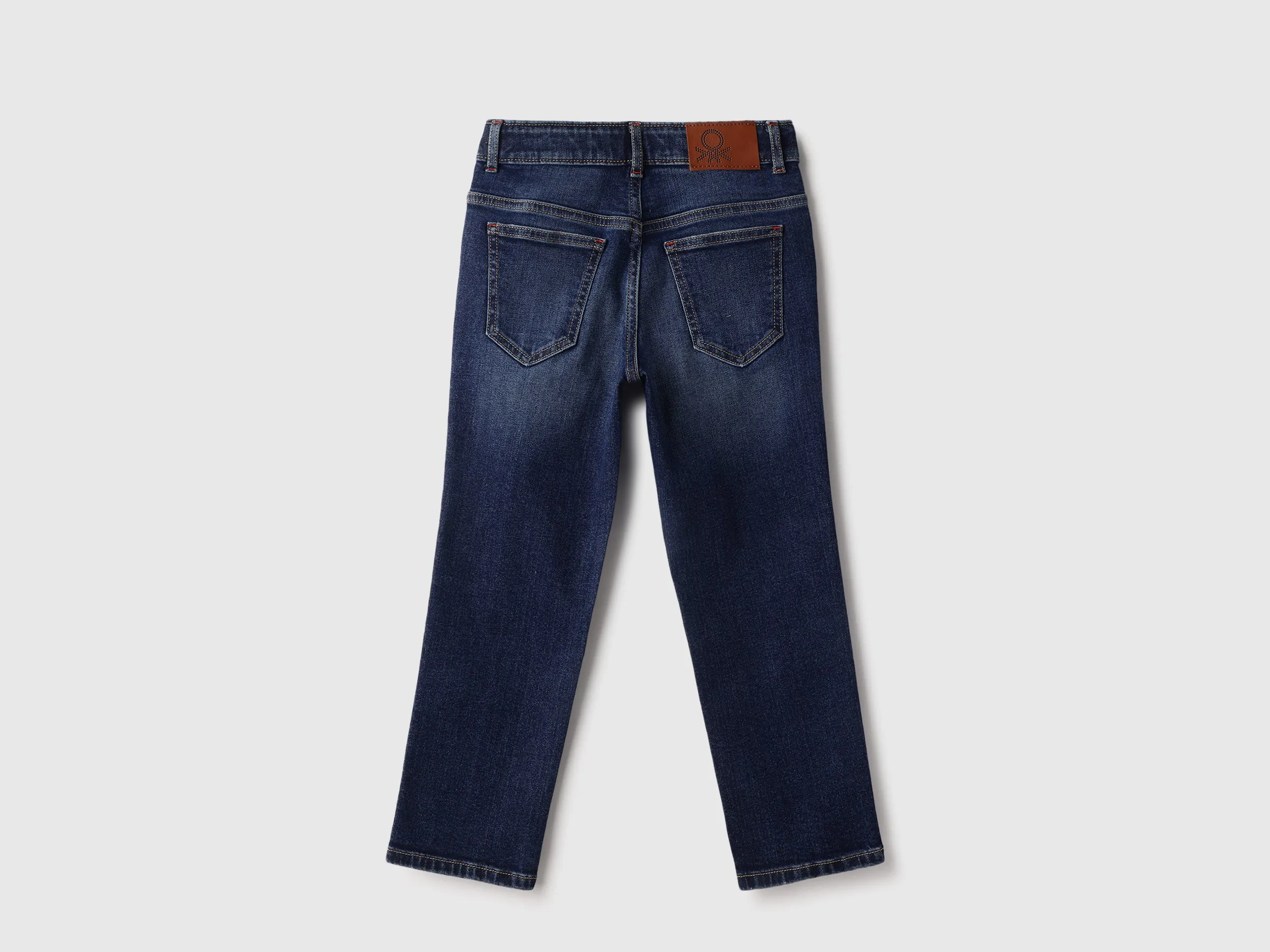 Washed Straight Jeans