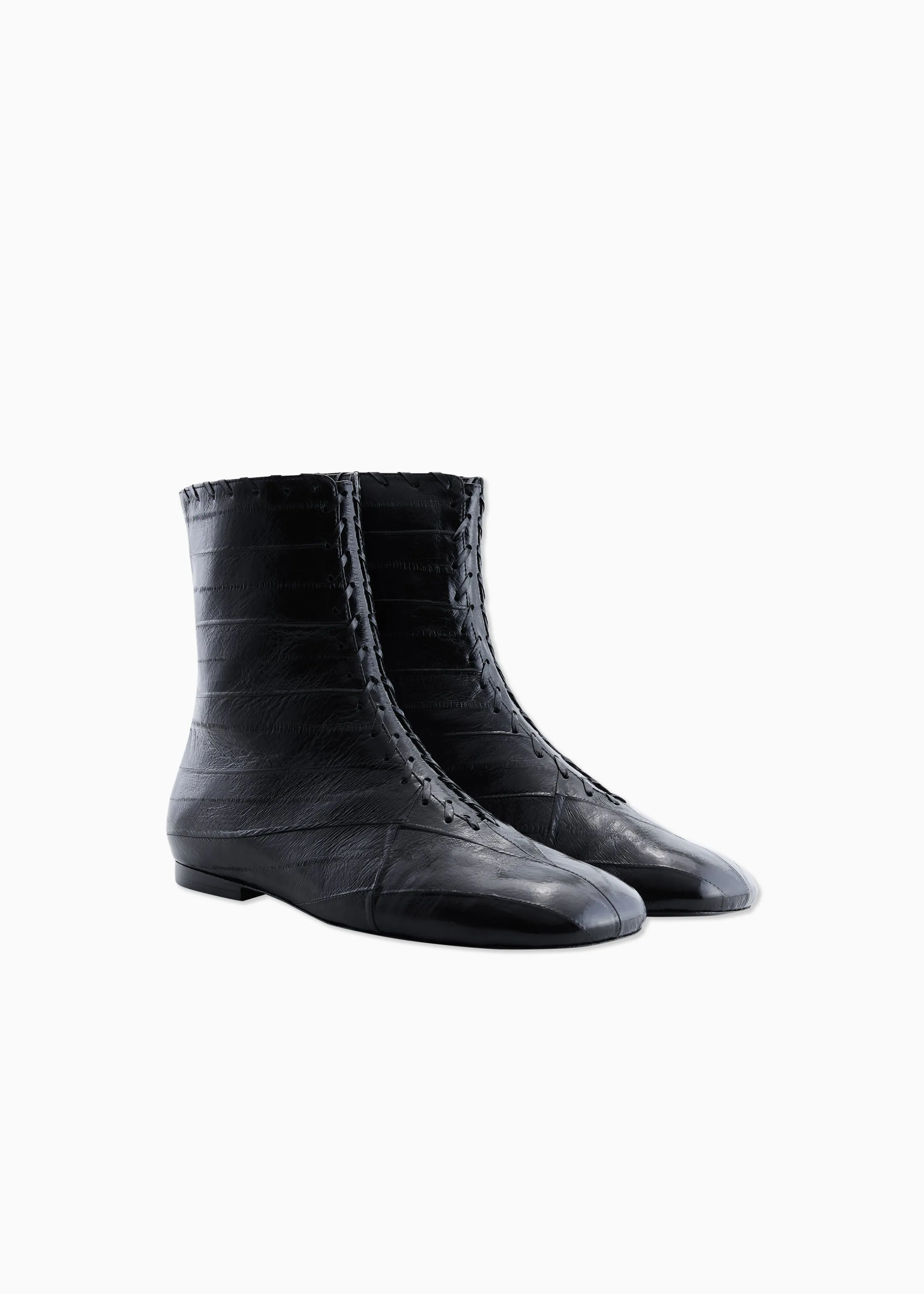Whipstitch Flat Boot
