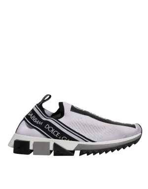White Black Slip On Sorrento Sneakers Shoes