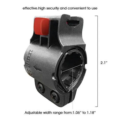 Wintech Combination Lock With Mounting Cycle Holder (Black, Coated Finish)