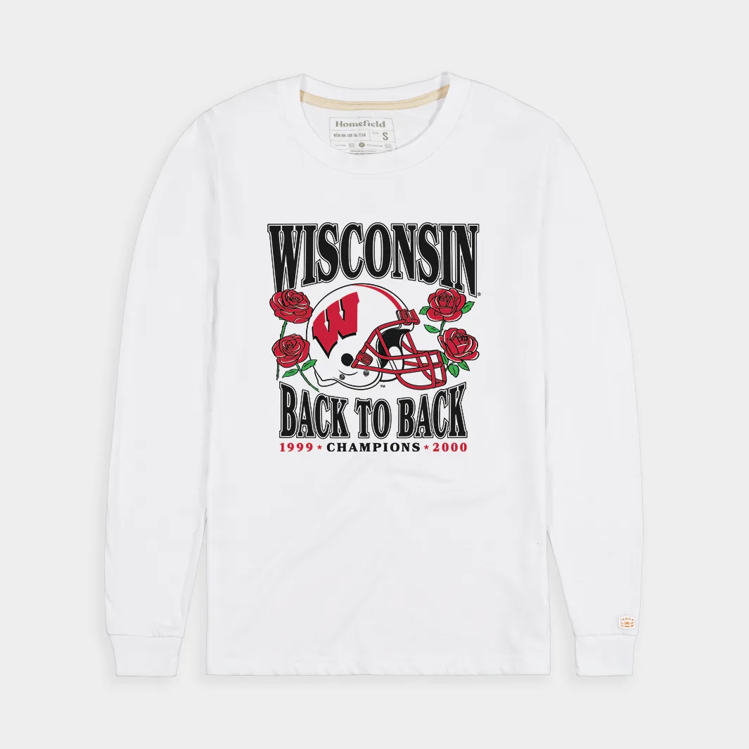 Wisconsin Back to Back Roses Long Sleeve