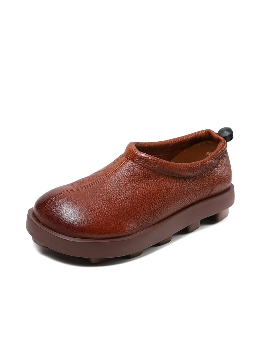 Women Casual Summer Soft Leather Shoes