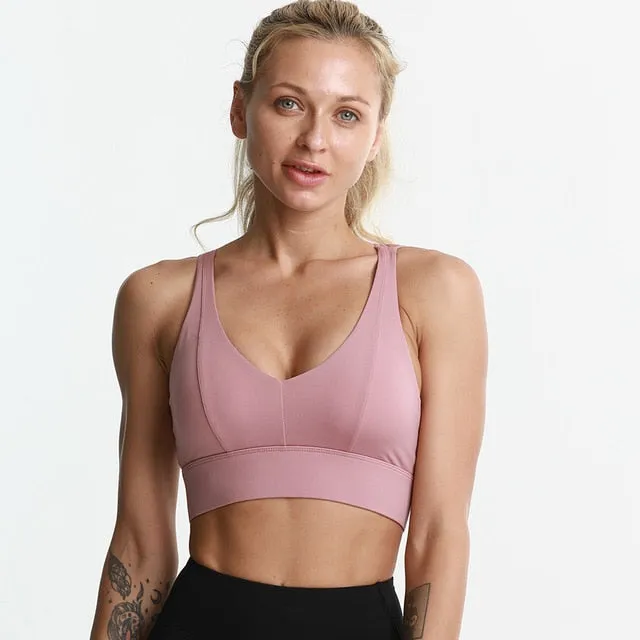 Women Widen Hem Cross Straps Bra | Conqueryourfitness