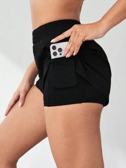 Women’s 2-in-1 Running Shorts | Comfortable & Anti-Lightning Sportswear