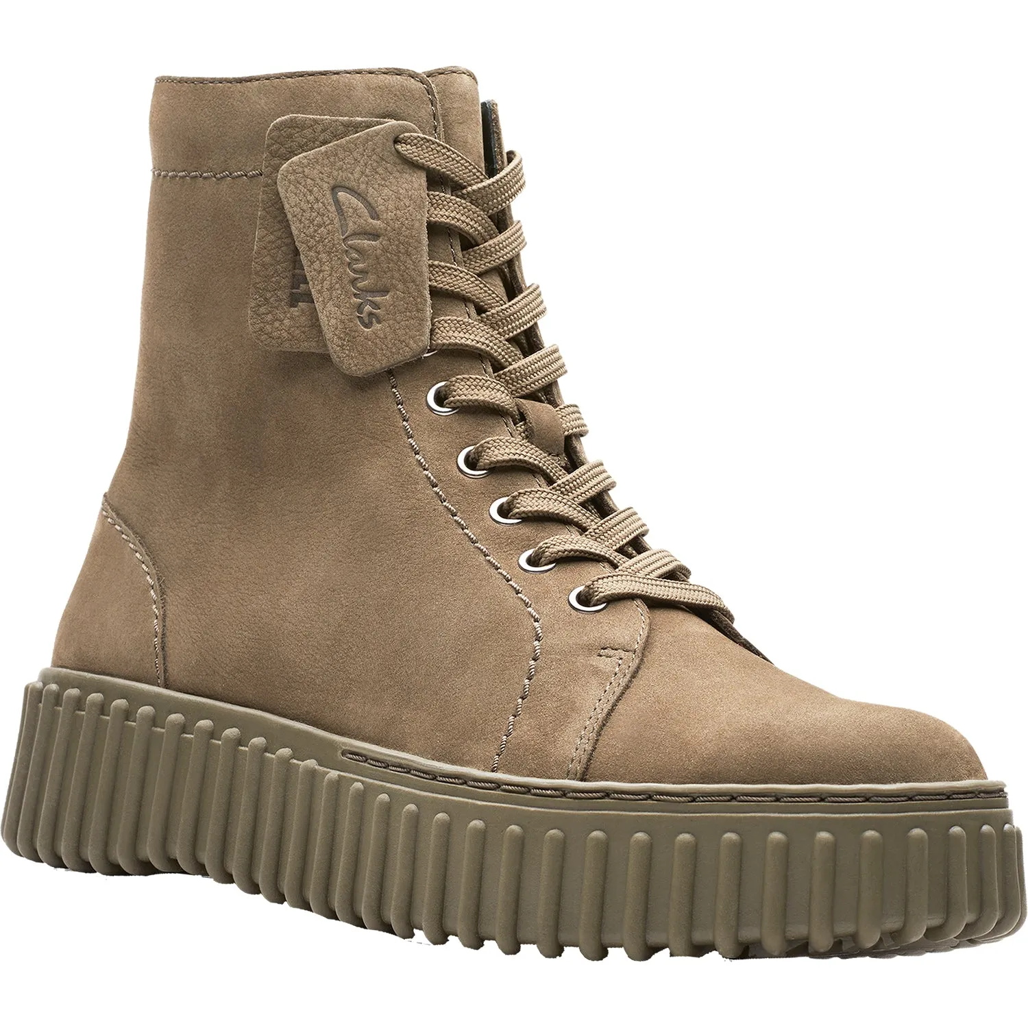 Women's Clarks Torhill Rise Dark Olive Nubuck