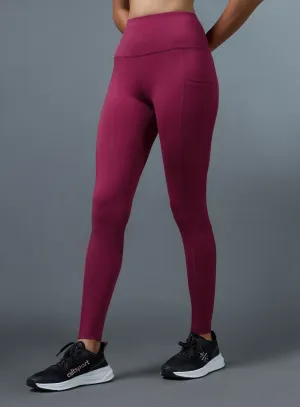 Women's Maroon Ultimate Running Tights