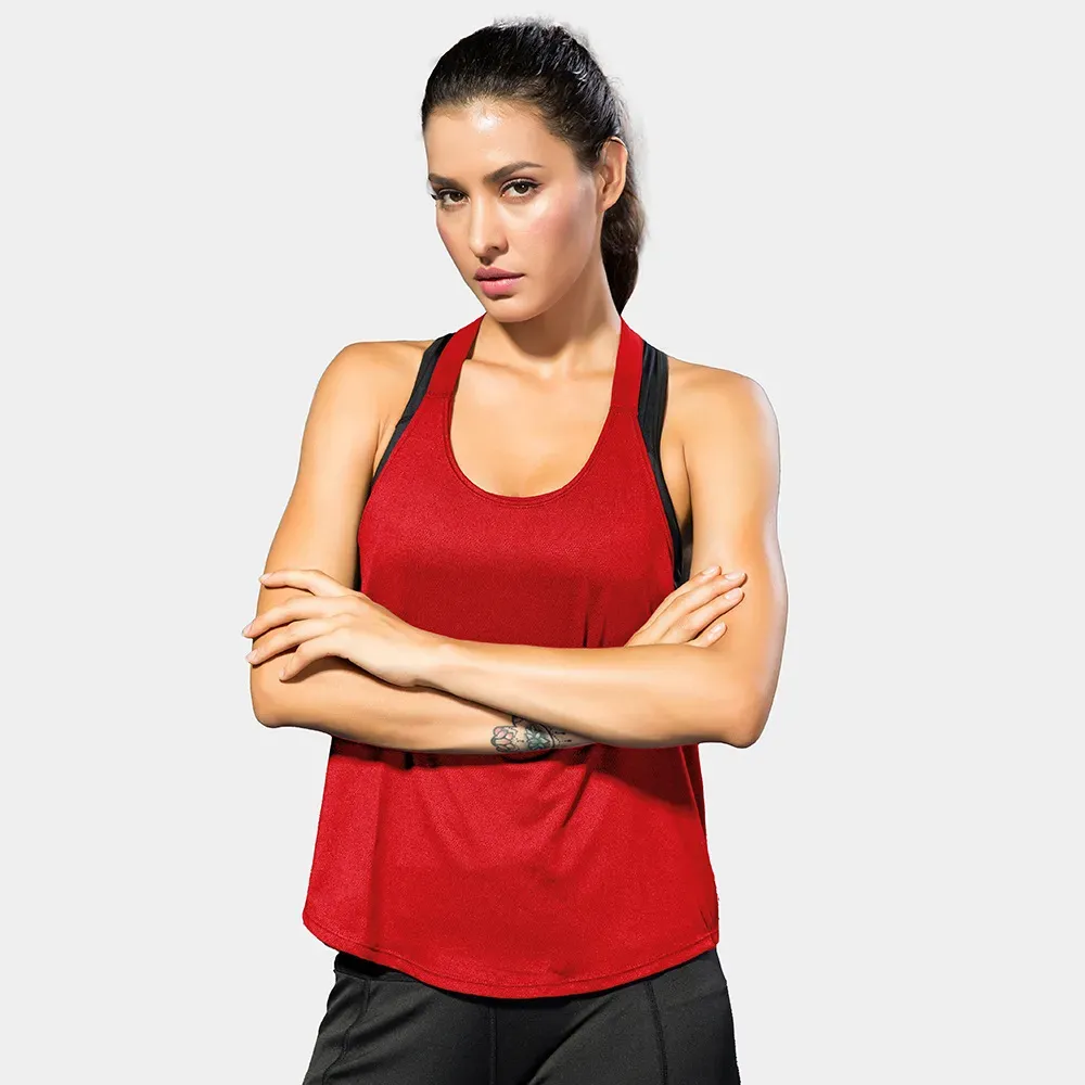 Xyla Sleeveless Racerback Graphic Tank Top