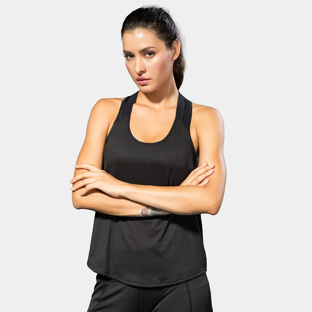 Xyla Sleeveless Racerback Graphic Tank Top