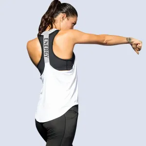 Xyla Sleeveless Racerback Graphic Tank Top