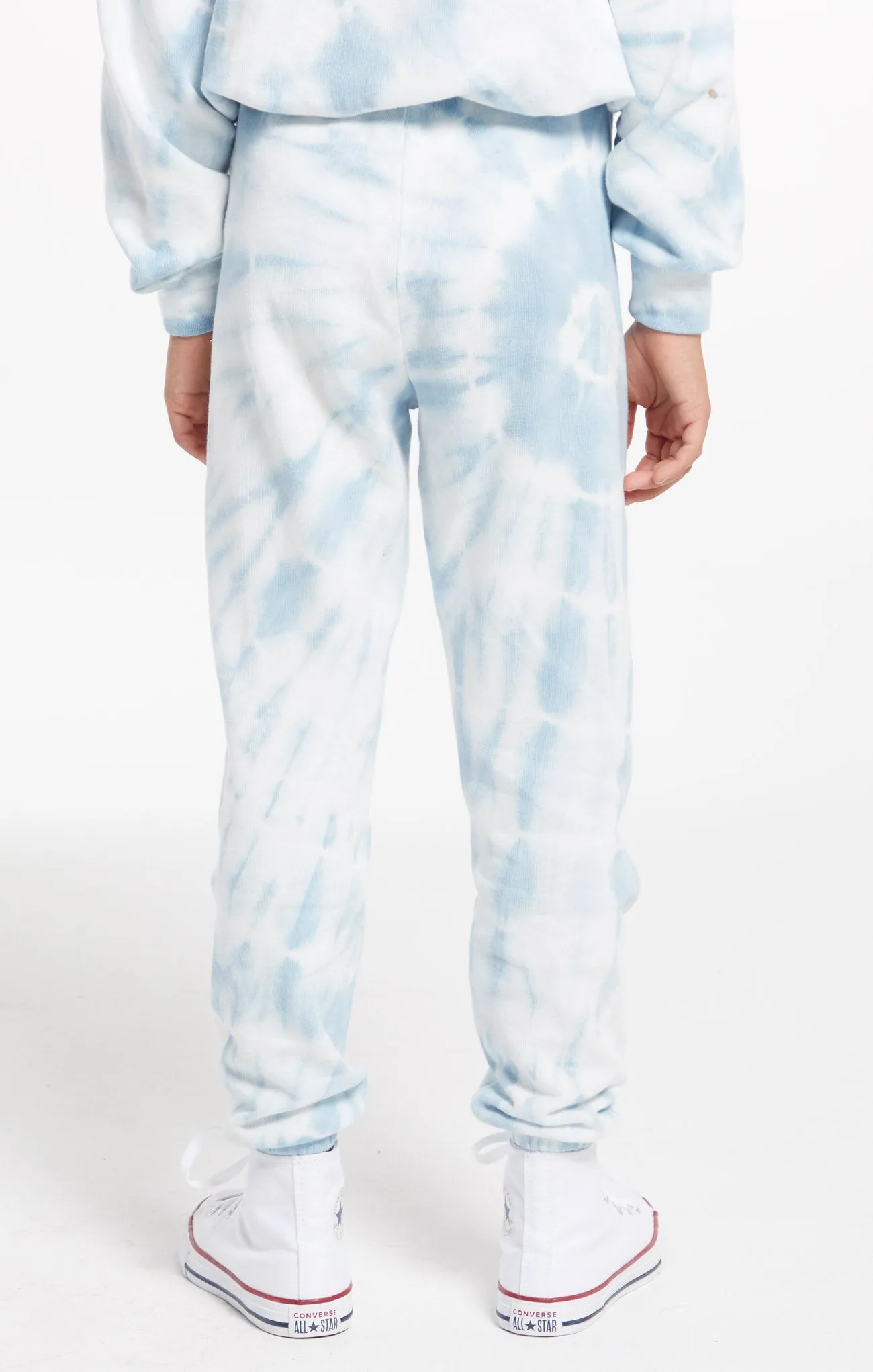 Z Supply Girls Palmer Tie Dye Jogger - Blue Agave