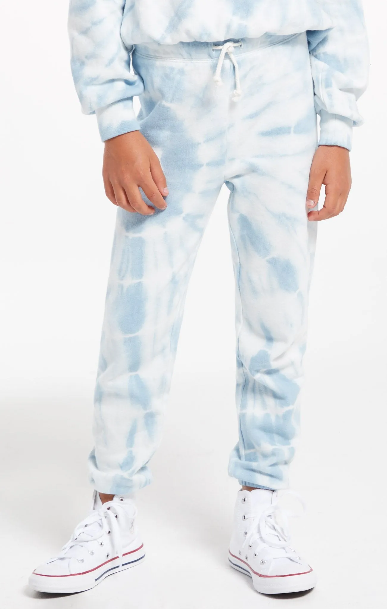 Z Supply Girls Palmer Tie Dye Jogger - Blue Agave