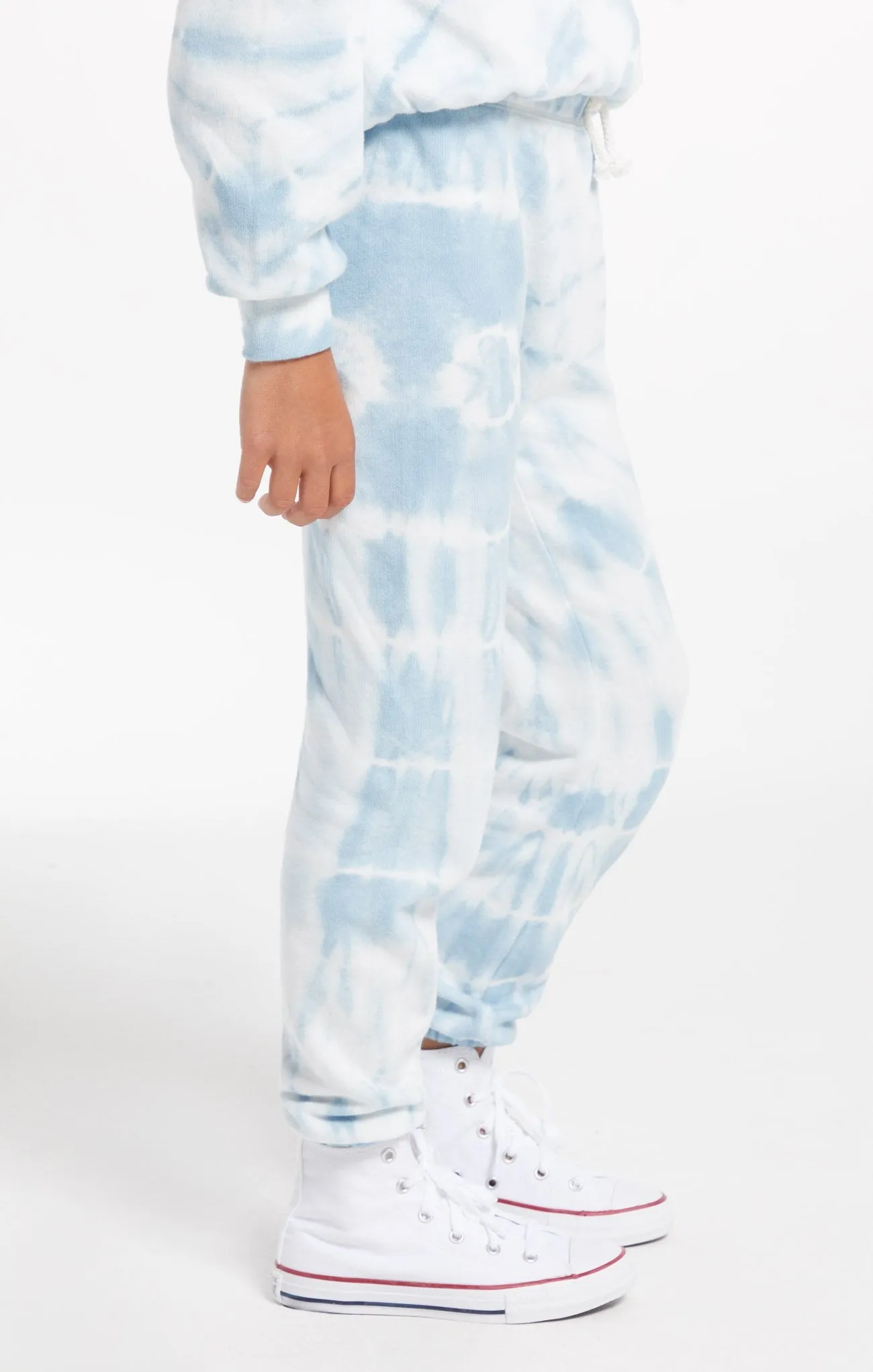 Z Supply Girls Palmer Tie Dye Jogger - Blue Agave